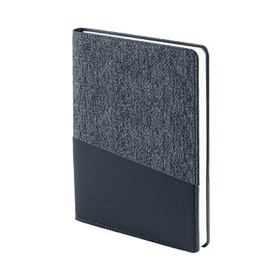 Ежедневник недатированный DENIM , формат А5, блок в линейку (Синий)