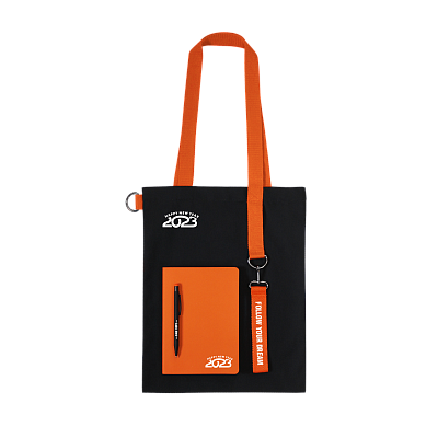 Набор Bplanner casual (чёрный с оранжевым)