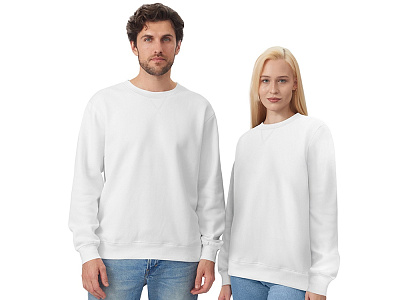 Свитшот оверсайз Lisbon унисекс (Белый)