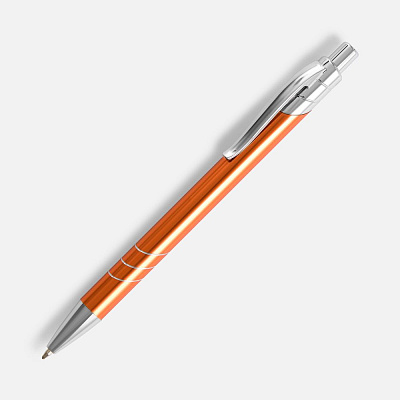 Ручка шариковая Undertone Metallic, оранжевая (Оранжевый)