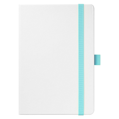 Ежедневник Арктик (Arctic) недатированный, белый/бирюзовый