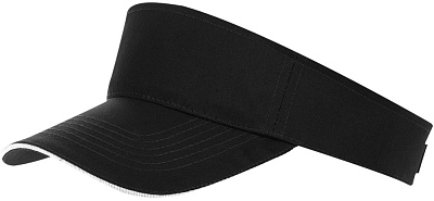 Козырек Ace, белый с черным (Чёрный)