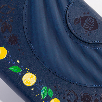 Ежедневник недатированный "Сицилия", формат А5, черный, темно-синий