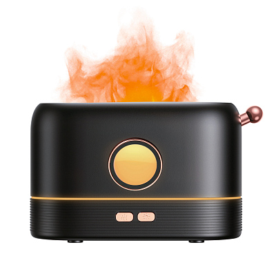 Светодиодный USB увлажнитель Milfire, черный (Чёрный)