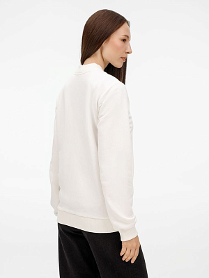 Бомбер унисекс Nuppu, молочно-белый