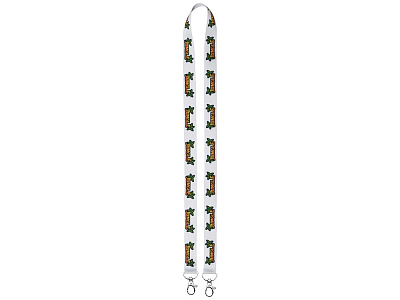 Ланъярд под сублимацию с 2-мя карабинами