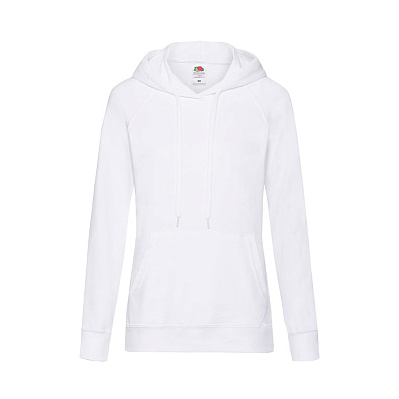 Толстовка женская без начеса LIGHTWEIGH HOODED SWEAT 240 (Белый)