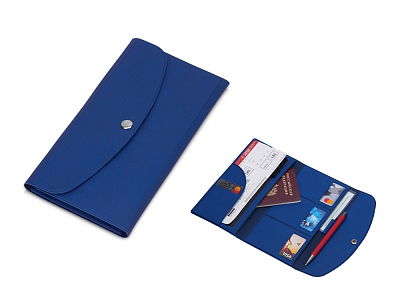 Дорожный органайзер на кнопке Favor (Синий)