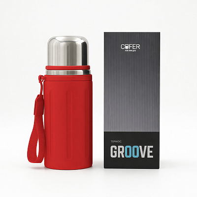 Термос Groove (красный)