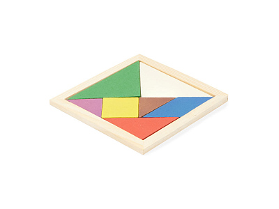 Пазл LEIS из натурального дерева (Бежевый/разноцветный)