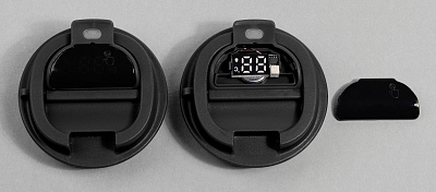 Термостакан "Legend" 390 мл с индикацией температуры, черный