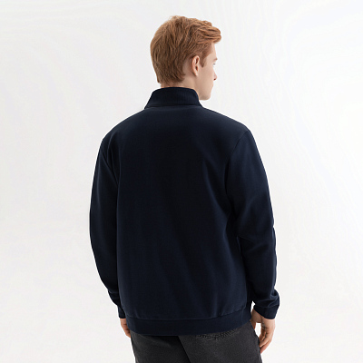 Толстовка на молнии Астин (Astin) темно-синяя, размер S/M