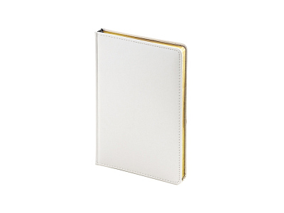 Ежедневник недатированный А5 Sidney Nebraska с золотым срезом (Белый)