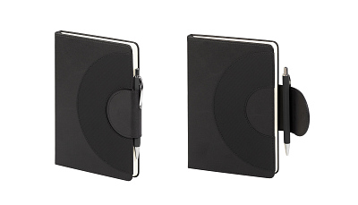 Ежедневник недатированный "Сицилия", формат А5, черный, черный