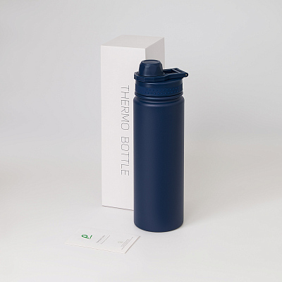 Термобутылка вакуумная герметичная Савона (Savona), черная