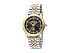 Корпус- желтое золото, серебристый, циферблат- черный, ремень- желтое золото, серебристый