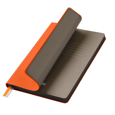 Ежедневник Tweed недатированный, оранжевый (Оранжевый, серый, бежевый)