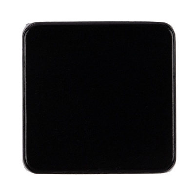 Квадратный шильдик на резинку Direct, черный (Чёрный)