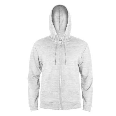 Толстовка унисекс на молнии с капюшоном EVEREST 2 260 (Светло-серый меланж)