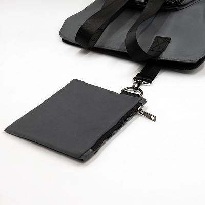 Шоппер Superbag Pocket (серый с черным)