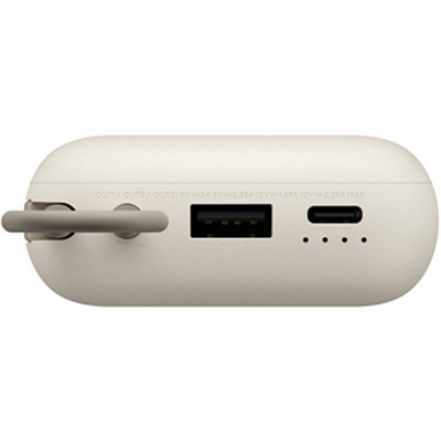 ПЗУ со встроенным кабелем Xiaomi Power Bank 10000, голубой