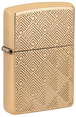 Зажигалка ZIPPO Armor® с покрытием High Polish Brass, латунь/сталь, золотистая, 38x13x57 мм (Золотистый)