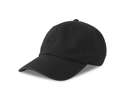 Бейсболка винтажная DIGG-S, 6 клиньев, металлическая застежка (Чёрный)