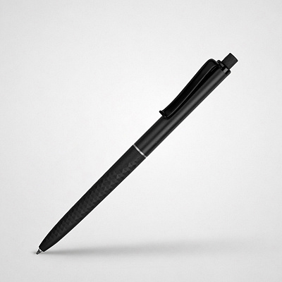 Ручка пластиковая soft-touch шариковая Plane (Чёрный)