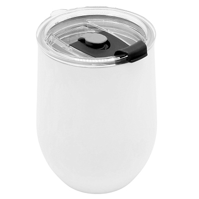 Термокружка с двойной стенкой Coffixx To Go, белая/чёрная (Белый/черный)