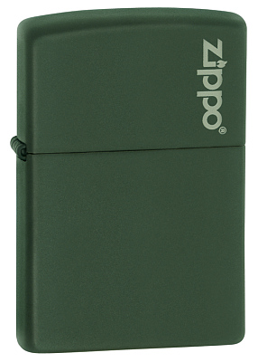 Зажигалка ZIPPO Green Matte, латунь с порошковым покрытием, зеленая, матовая, 38x13x57 мм (Зеленый)