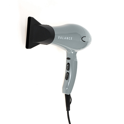 Фен DEWAL BEAUTY Balance Grey, серый, 2200 Вт, ионизация, 1 насадка