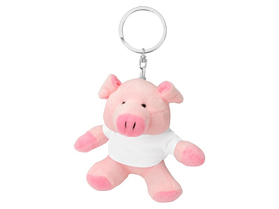 Брелок Свинка Одри (Розовый, белый)