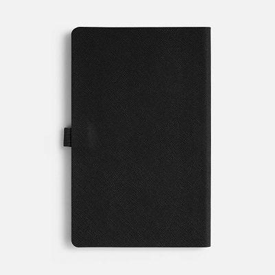 Ежедневник Lungo, недатированный, черный