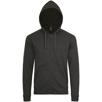 Толстовка унисекс Stone, черный меланж (Чёрный)