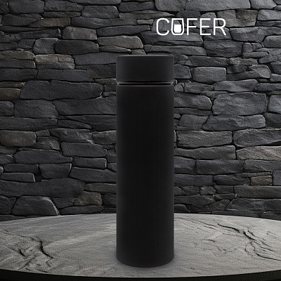 Термос Reactor софт-тач с датчиком температуры (черный) (Чёрный)