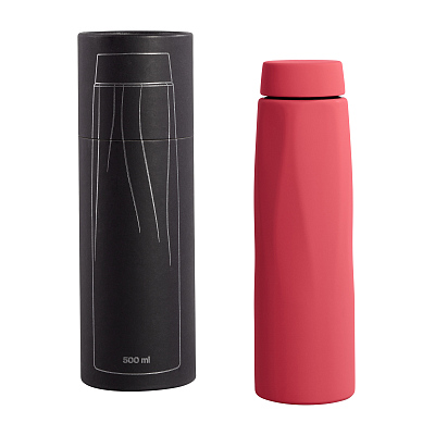 Термос "Calypso", покрытие soft touch, 500 мл  (Красный)