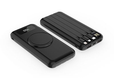 Внешний аккумулятор Authority с беспроводной зарядкой, 10000 Mah  (Чёрный)