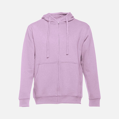 Толстовка мужская на молнии с капюшоном Amsterdam, красная (Сиреневый)