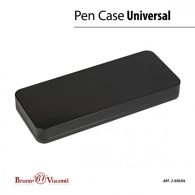 ФУТЛЯР PREMIUM БОЛЬШОЙ МЕТАЛЛИЧЕСКИЙ ПОД РУЧКУ "MIDDLE", ЧЕРНЫЙ (Чёрный)