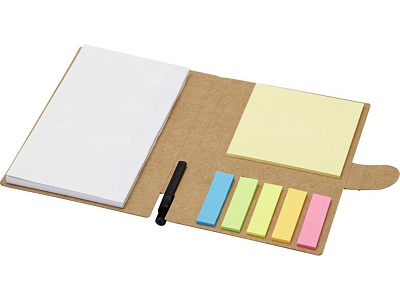 Блокнот Swift со стикерами и шариковой ручкой (Натуральный)