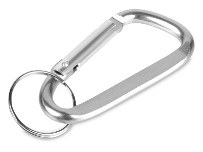 Брелок-карабин из переработанного алюминия Alumina (Серебристый)