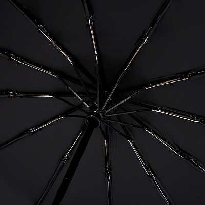 Автоматический противоштормовой зонт Ambra, черный 
