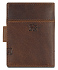 Портмоне Mano "Don Leon", натуральная кожа в коричневом цвете, 7,5 х 10,2 см - Фото 7