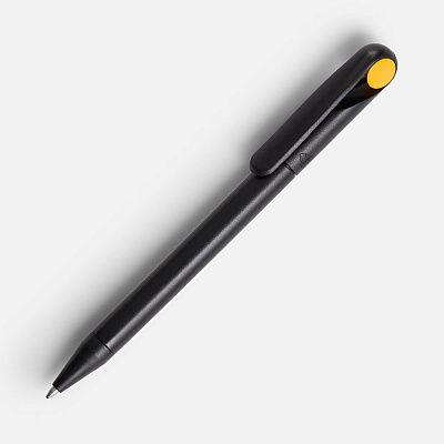 Ручка шариковая Prodir DS1 TMM Dot, черная с желтым (Желтый)