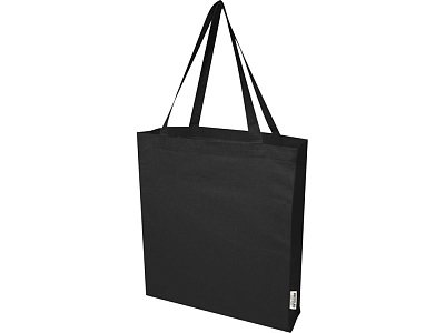 Эко-сумка Madras с ластовицей из переработанного хлопка (Чёрный)