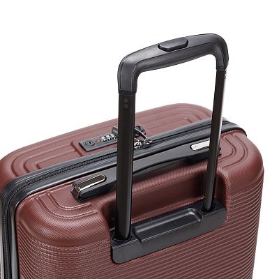 Чемодан TORBER Onego, бордовый, ABS-пластик, 59,5 х 39,5 х 24 см, 46 л