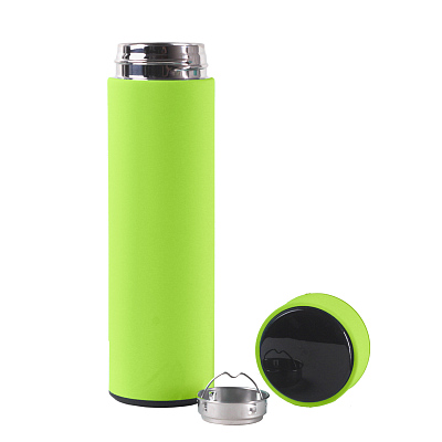 Термос MARK LED soft touch (Светло-зеленый)