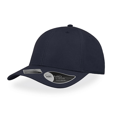 Бейсболка RECY FEEL, переработанный полиэстер, 6 клиньев, пластиковая застежка (Тёмно-синий)