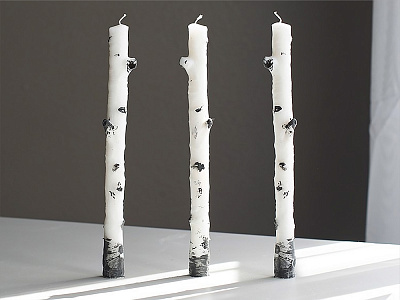 Набор свечей Betulla (Белый, черный)