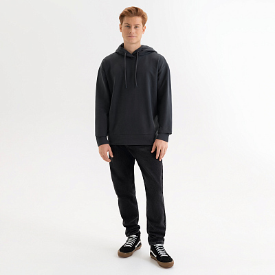 Худи с капюшоном, унисекс Алекс (Alex) антрацит, размер XL